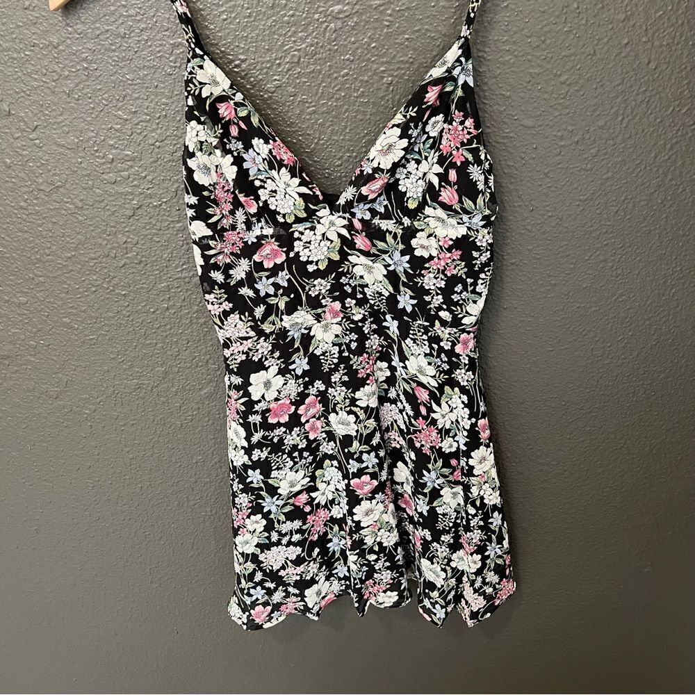 REVOLVE, Superdown, Sienna Fit & Flare Dress in Black Floral - Picture 5 of 15